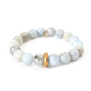 
                  
                    Load image into Gallery viewer, Sunflower Bracelet | Aquamarine Bracelet
                  
                