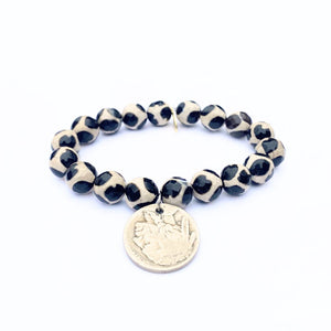 
                  
                    Load image into Gallery viewer, Giraffe Agate Crystal Bracelet | Buffalo Nickel
                  
                