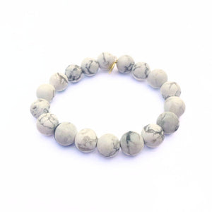 
                  
                    Load image into Gallery viewer, Howlite Bracelet | Matte
                  
                