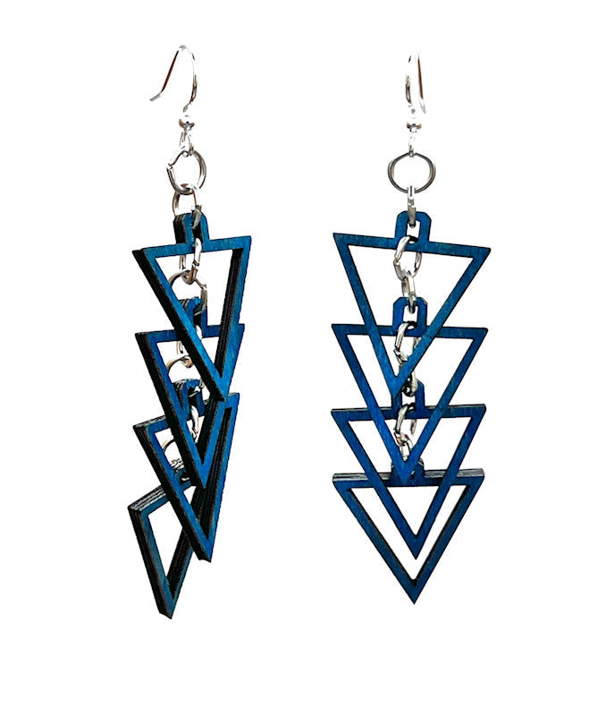 
                  
                    Load image into Gallery viewer, Equilateral Triangle Earrings #1555
                  
                