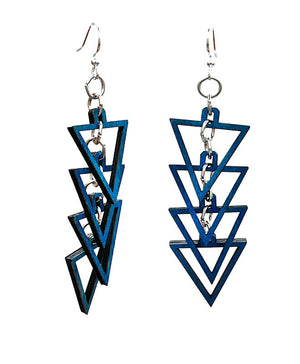 
                  
                    Load image into Gallery viewer, Equilateral Triangle Earrings #1555
                  
                