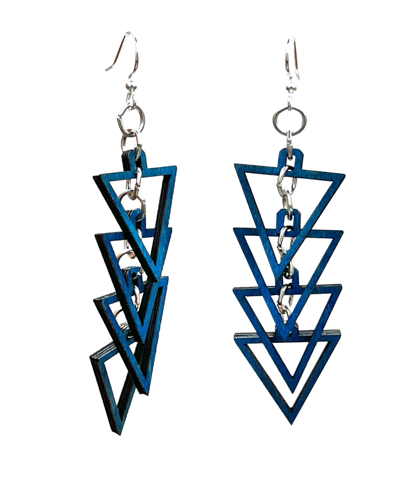 
                  
                    Load image into Gallery viewer, Equilateral Triangle Earrings #1555
                  
                