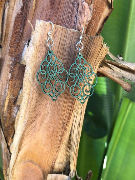 
                  
                    Load image into Gallery viewer, Arabesque Scroll Earrings #1618
                  
                