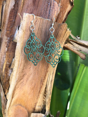 
                  
                    Load image into Gallery viewer, Arabesque Scroll Earrings #1618
                  
                