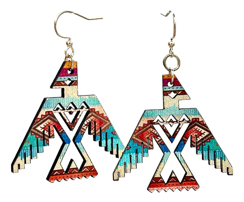 
                  
                    Load image into Gallery viewer, Native American Thunderbird Earrings #1673
                  
                