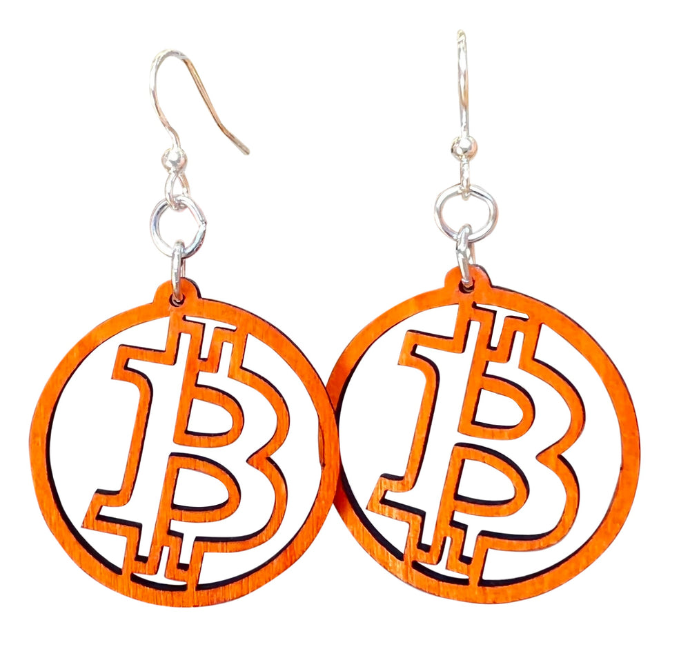 Bitcoin Earrings # 1720