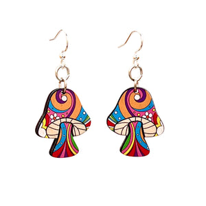 
                  
                    Load image into Gallery viewer, Psychedelic Mushroom Earrings #1732
                  
                