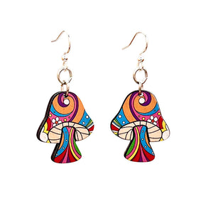 
                  
                    Load image into Gallery viewer, Psychedelic Mushroom Earrings #1732
                  
                