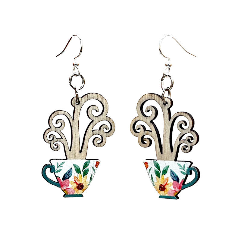 
                  
                    Load image into Gallery viewer, Cup of Tea Earrings #1742
                  
                