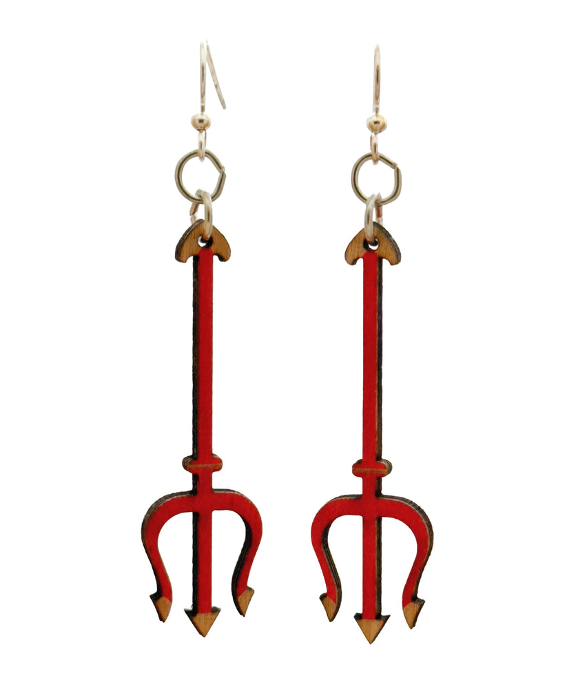 
                  
                    Load image into Gallery viewer, Devils Pitchfork Earrings #1746
                  
                