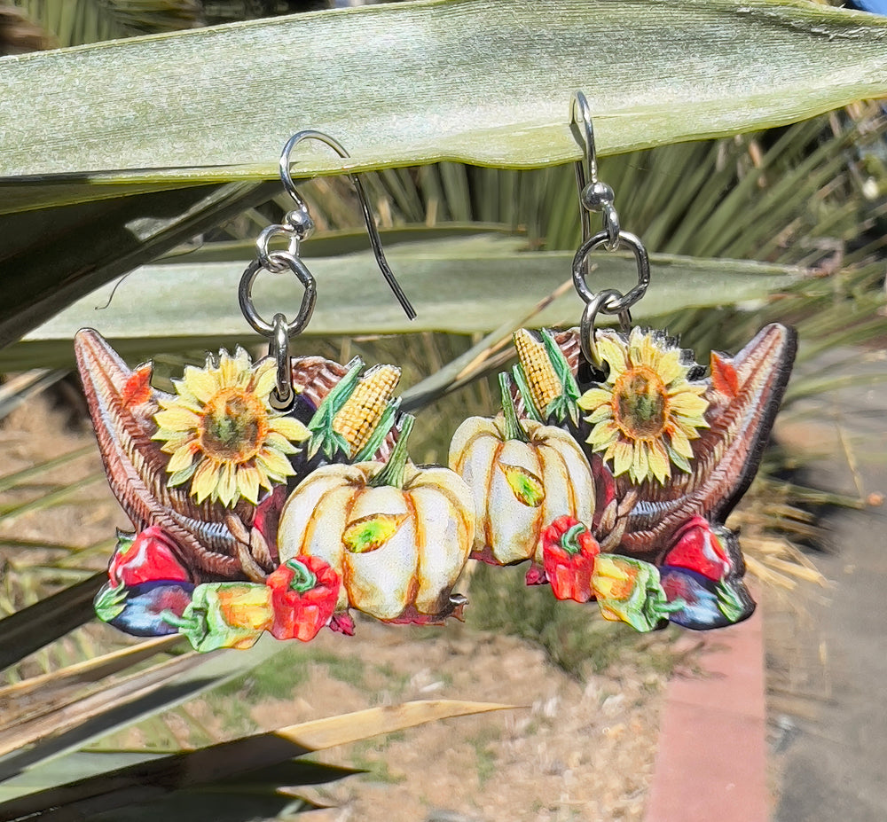 
                  
                    Load image into Gallery viewer, Cornucopia Earrings #1749
                  
                