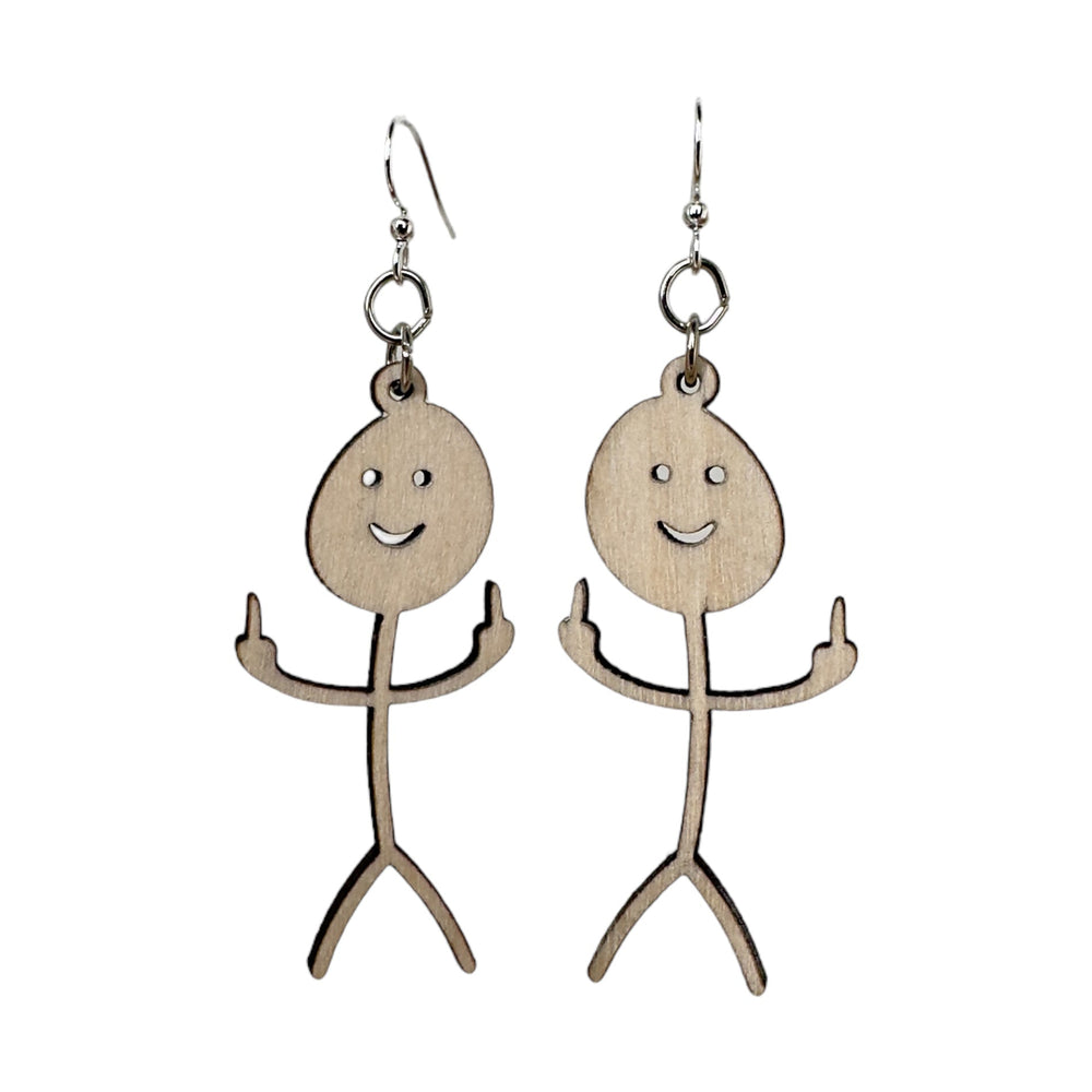 Flippin Stick Man Earrings # 1793