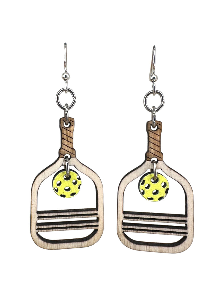 
                  
                    Load image into Gallery viewer, Pickle Ball Earrings #1799
                  
                