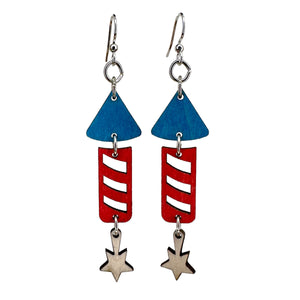 
                  
                    Load image into Gallery viewer, 4th of July Firework Earrings #1801
                  
                