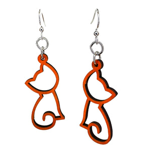 
                  
                    Load image into Gallery viewer, Kitten Outline Earrings #1807
                  
                