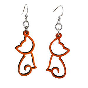 
                  
                    Load image into Gallery viewer, Kitten Outline Earrings #1807
                  
                