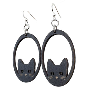 
                  
                    Load image into Gallery viewer, Sneaky Cat Earrings #1808
                  
                