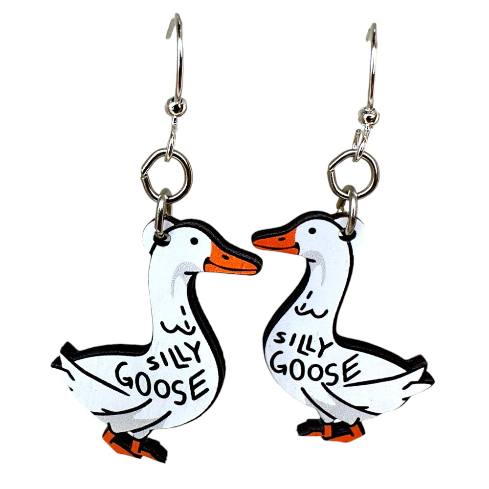 
                  
                    Load image into Gallery viewer, Silly Goose Earrings #1825
                  
                