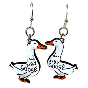 
                  
                    Load image into Gallery viewer, Silly Goose Earrings #1825
                  
                