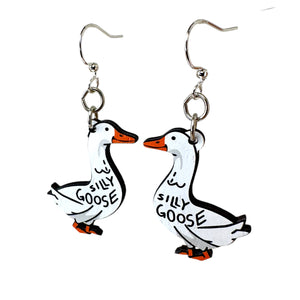 
                  
                    Load image into Gallery viewer, Silly Goose Earrings #1825
                  
                