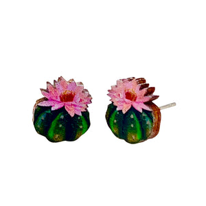 
                  
                    Load image into Gallery viewer, Cactus Blossom Stud Earrings #3027
                  
                