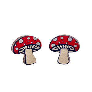 
                  
                    Load image into Gallery viewer, Mushroom Stud Earrings #3045
                  
                