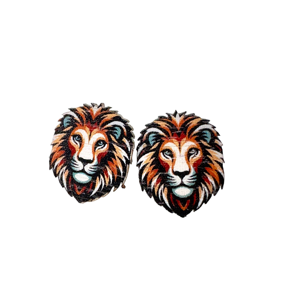 
                  
                    Load image into Gallery viewer, Lion Stud Earrings #3113
                  
                