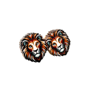 
                  
                    Load image into Gallery viewer, Lion Stud Earrings #3113
                  
                