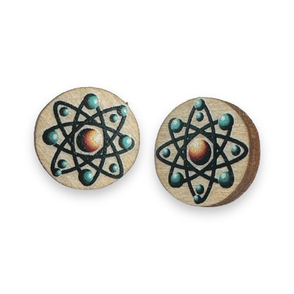 
                  
                    Load image into Gallery viewer, Atom Stud Earrings #3122
                  
                