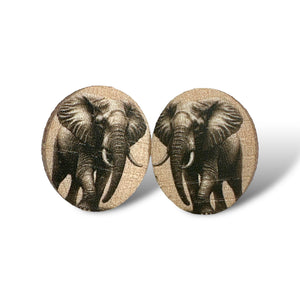 
                  
                    Load image into Gallery viewer, Elephant Stud Earrings #3124
                  
                