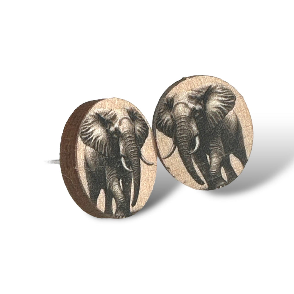 
                  
                    Load image into Gallery viewer, Elephant Stud Earrings #3124
                  
                