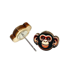 
                  
                    Load image into Gallery viewer, Monkey Stud Earrings #3125
                  
                