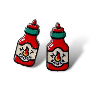 
                  
                    Load image into Gallery viewer, Hot Sauce Stud Earrings #3126
                  
                