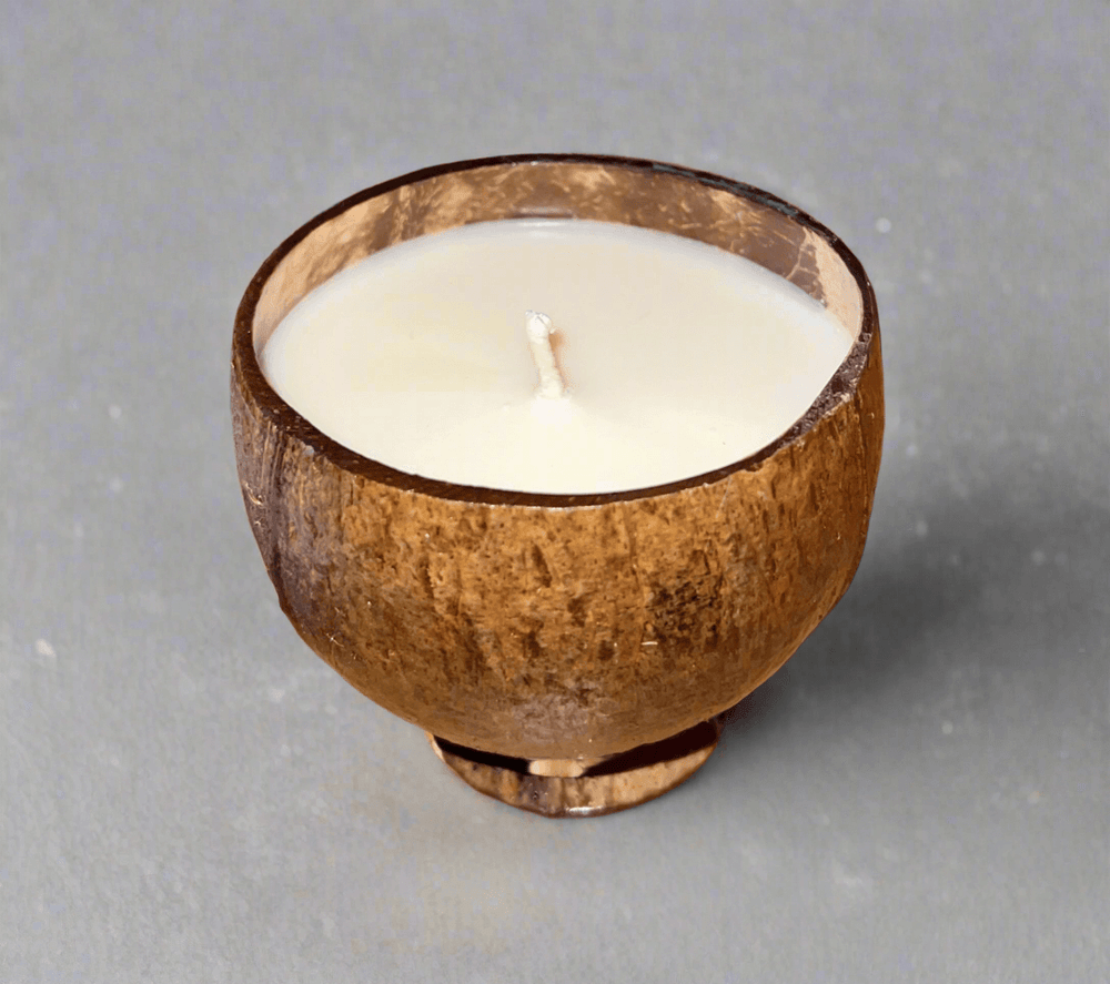 
                  
                    Load image into Gallery viewer, Calming Coconut Scented Coconut Cup Candle For sale online.
                  
                