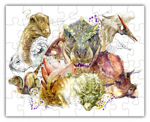 
                  
                    Load image into Gallery viewer, Prehistoric Dino Avengers Puzzle - 48PCS - #6406
                  
                