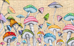 
                  
                    Load image into Gallery viewer, Mushrooms Magically Watercolored Puzzle - 66PCS - #6503
                  
                