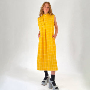 
                  
                    Load image into Gallery viewer, THIRD EYE DRESS - YELLOW PLAID
                  
                
