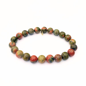 
                  
                    Load image into Gallery viewer, Unakite Crystal Bracelet
                  
                