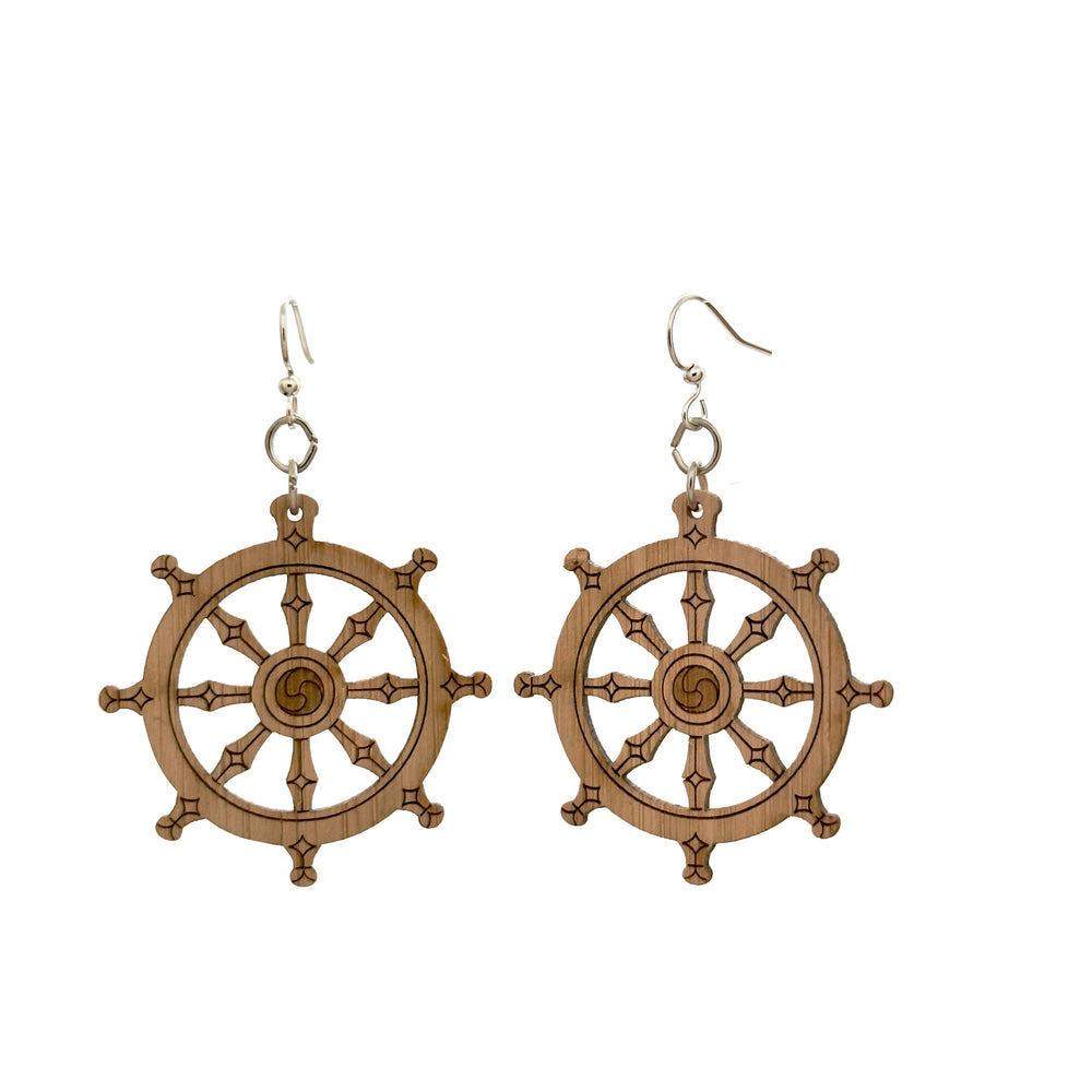 
                  
                    Load image into Gallery viewer, Dharmachakra Bamboo Earrings 952
                  
                