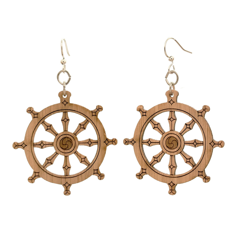 
                  
                    Load image into Gallery viewer, Dharmachakra Bamboo Earrings 952
                  
                