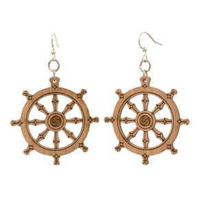 
                  
                    Load image into Gallery viewer, Dharmachakra Bamboo Earrings 952
                  
                