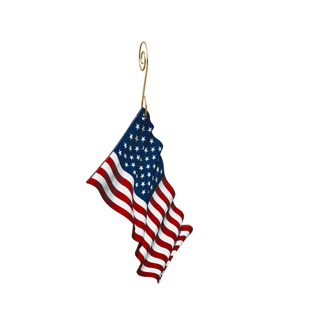 American Flag Ornament #9950 - MADE IN USA