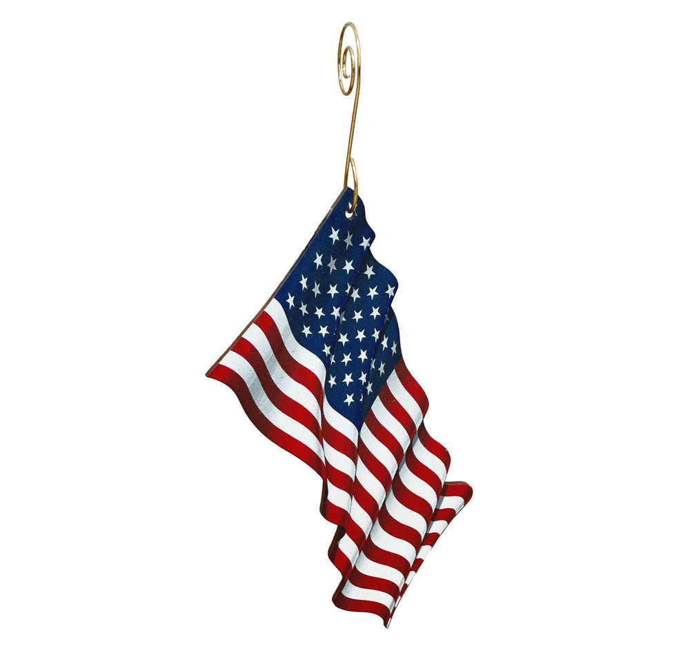 
                  
                    Load image into Gallery viewer, American Flag Ornament #9950 - MADE IN USA
                  
                