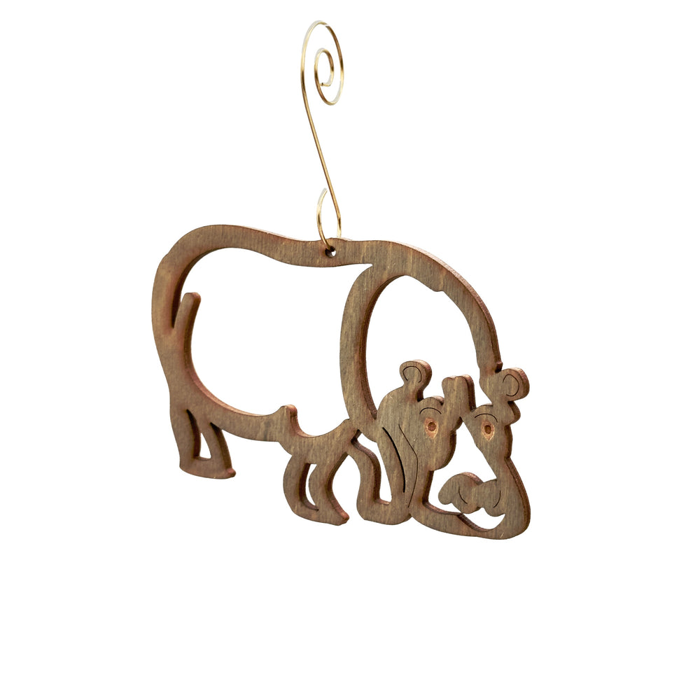 Hippopotamus for Christmas Ornament - #9981