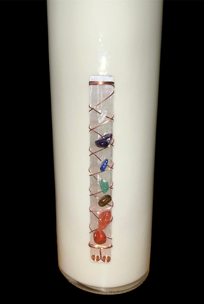 
                  
                    Load image into Gallery viewer, Sea Salt &amp;amp; Cocoa Bean 7 Day Chakra Prayer Candle
                  
                