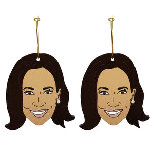 
                  
                    Load image into Gallery viewer, Kamala Harris Hoops
                  
                