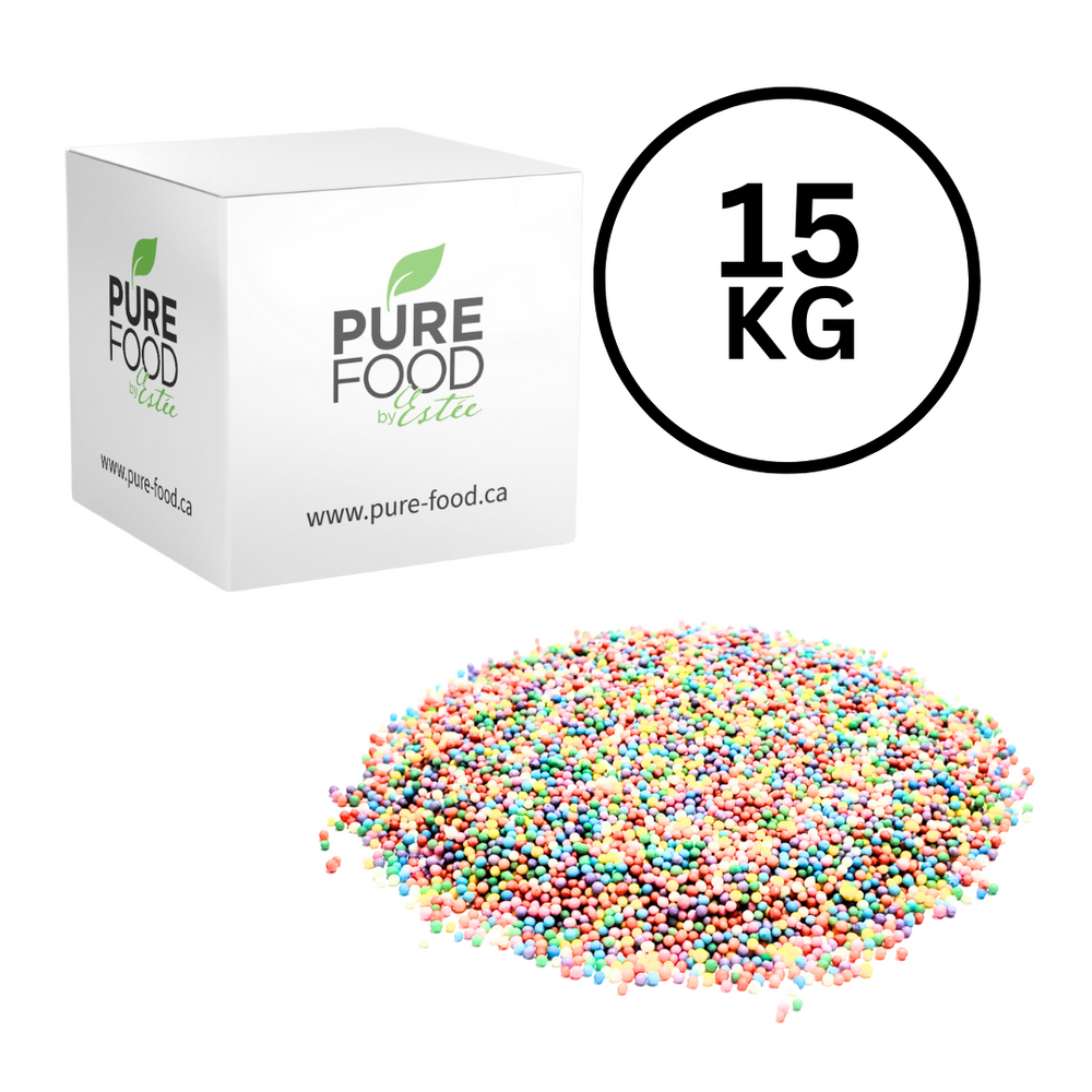 Food Service - 15 KG Bulk Case - Pastel Candy Coated Mini Chocolate Chips