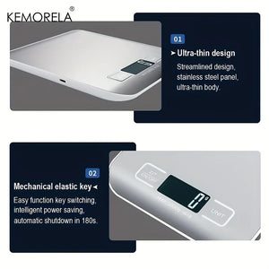 
                  
                    Load image into Gallery viewer, Stainless Steel Electric Kitchen Scale
                  
                