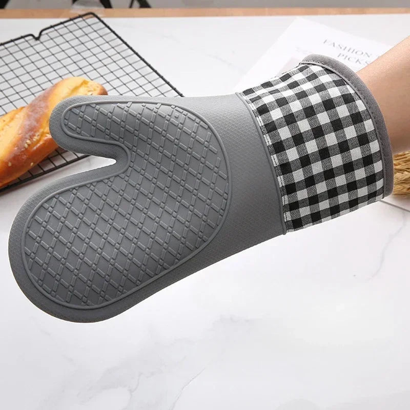 High Temperature Silicon Oven Mitts