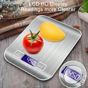 
                  
                    Load image into Gallery viewer, Stainless Steel Electric Kitchen Scale
                  
                